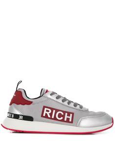 John Richmond кроссовки со вставками и логотипом