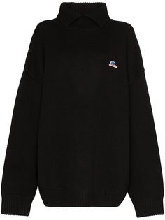 Ader Error толстовка оверсайз с высоким воротником