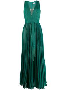 Elisabetta Franchi длинное плиссированное платье