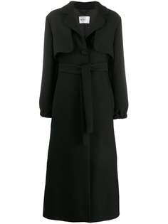 be blumarine lapel long coat