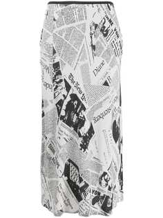 Diane von Furstenberg креповая юбка миди Mae