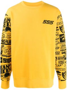 Sss World Corp свитер с принтом на рукавах