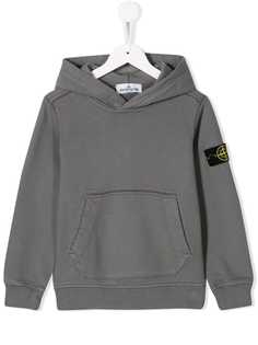 Stone Island Junior худи с нашивкой-логотипом
