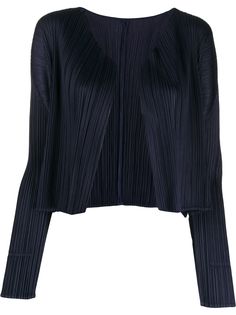 Pleats Please Issey Miyake плиссированный кардиган