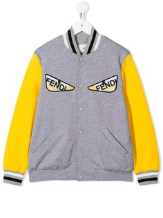 Fendi Kids куртка-бомбер с логотипом