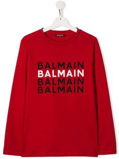 Balmain Kids джемпер с логотипом