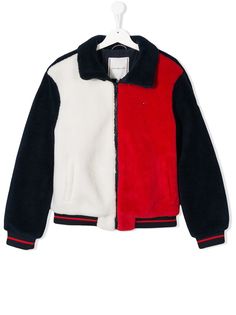Tommy Hilfiger Junior куртка из искусственной овчины на молнии