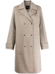 Theory двубортное пальто