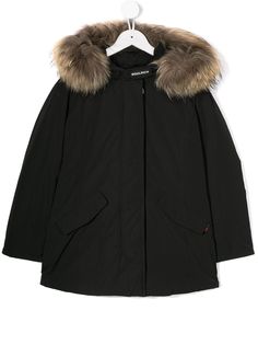 Woolrich Kids пуховик с капюшоном