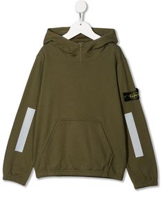 Stone Island Junior худи с нашивкой-логотипом
