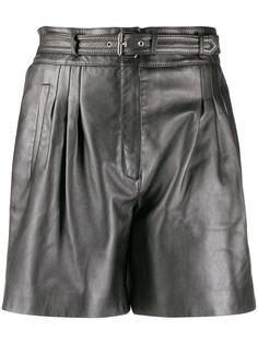 Alberta Ferretti шорты с поясом и складками