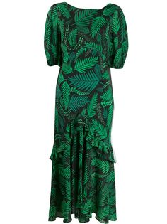 Rixo Cheryl tropical print dress