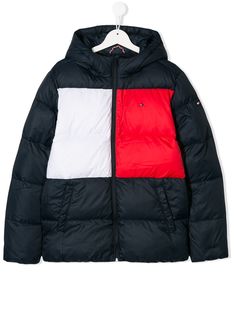 Tommy Hilfiger Junior пуховик с капюшоном