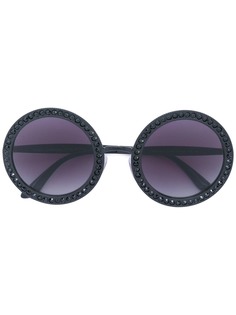 Dolce & Gabbana Eyewear солнцезащитные очки в круглой оправе