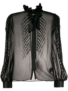 Temperley London блузка Dusk с вышивкой блестками