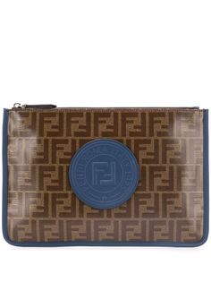 Fendi клатч с узором FF