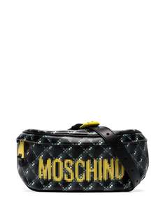 Moschino поясная сумка с логотипом