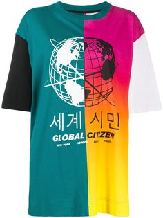 House of Holland футболка Global Citizen в стиле колор-блок