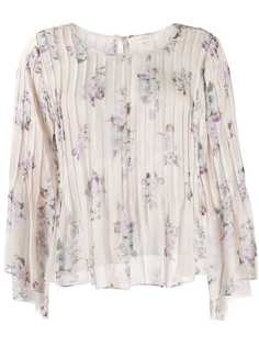 Love Shack Fancy блузка с цветочным узором