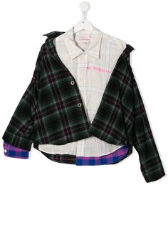 Natasha Zinko Kids рубашка в клетку