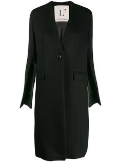 LAutre Chose пальто без воротника с разрезами на рукавах
