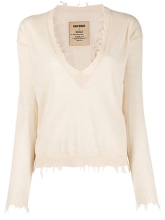 Uma Wang джемпер с V-образным вырезом