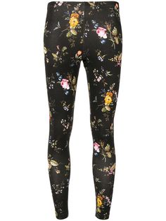 R13 легинсы с цветочным принтом