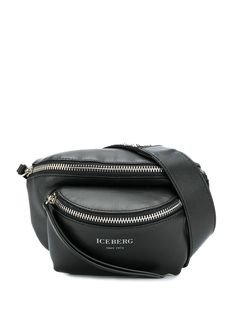 Iceberg logo print belt bag