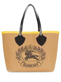 Burberry объемная трикотажная сумка-тоут