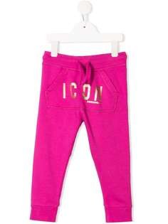 Dsquared2 Kids спортивные брюки с принтом Icon