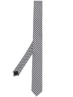 Saint Laurent галстук в диагональную полоску