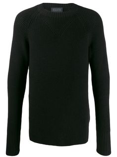 Yohji Yamamoto джемпер в рубчик с круглым вырезом