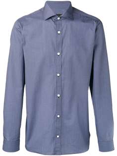 Z Zegna рубашка с мелким узором
