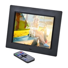 Цифровые фоторамки Цифровая фоторамка DIGMA PF-833, 8", черный [pf833bk]