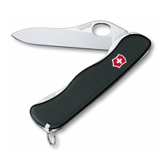 Складной нож Victorinox Sentinel One Hand, функций: 4, 111мм, черный , коробка картонная [0.8413.m3]