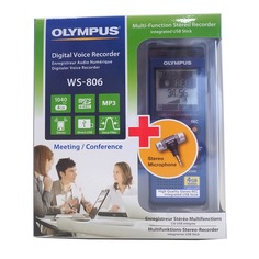 Диктофон OLYMPUS WS-806 + microphone ME-51S 4 Gb, синий [ws-806+me-51s]