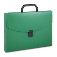 Упаковка портфелей БЮРОКРАТ -BPP01GRN, 1 отд., A4, пластик, 0.7мм, зеленый 14 шт./кор.