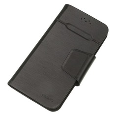 Чехол (флип-кейс) Deppa Wallet Fold, для универсальный 4.3-5.5", черный [87005]