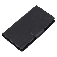 Чехол (флип-кейс) DEPPA Anycase Wallet, для универсальный 5.5-6.5", черный [140006]