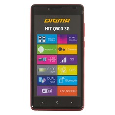 Смартфон DIGMA HIT Q500 3G, красный