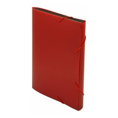 Упаковка портфелей БЮРОКРАТ -BPR6RED, 6 отд., A4, пластик, 0.7мм, красный 18 шт./кор.