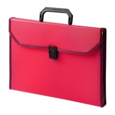 Упаковка портфелей БЮРОКРАТ -BPP6TLRED, 6 отд., A4, ребристая поверхность, с окантовкой, пластик, 0.7мм, красный 16 шт./кор.