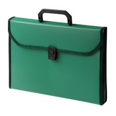 Упаковка портфелей БЮРОКРАТ -BPP6TLGRN, 6 отд., A4, ребристая поверхность, с окантовкой, пластик, 0.7мм, зеленый 16 шт./кор.