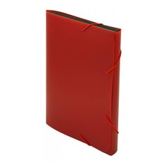 Упаковка портфелей БЮРОКРАТ -BPR13RED, 13 отд., A4, пластик, 0.7мм, красный 18 шт./кор.