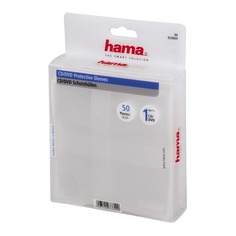 Конверт HAMA H-33809, 50шт., прозрачный [00033809]