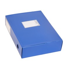 Упаковка коробов архивных БЮРОКРАТ -BA80/08BLUE, пластик, 80мм, 330х245, синий 30 шт./кор.