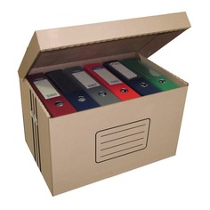Упаковка коробов архивных БЮРОКРАТ AC-18, микрогофрокартон, 480x325x295, коричневый 10 шт./кор.
