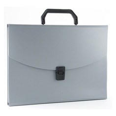 Упаковка портфелей БЮРОКРАТ -BPP13GREY, 13 отд., A4, пластик, 0.7мм, серый 14 шт./кор.