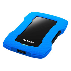 Внешний диск HDD A-Data DashDrive Durable HD330, 1ТБ, синий [ahd330-1tu31-cbl]