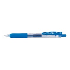 Ручка гелев. Zebra Sarasa Clip (35132) d=0.5мм лазурно-синие автоматическая сменный стержень линия 0 12 шт./кор. Зебра